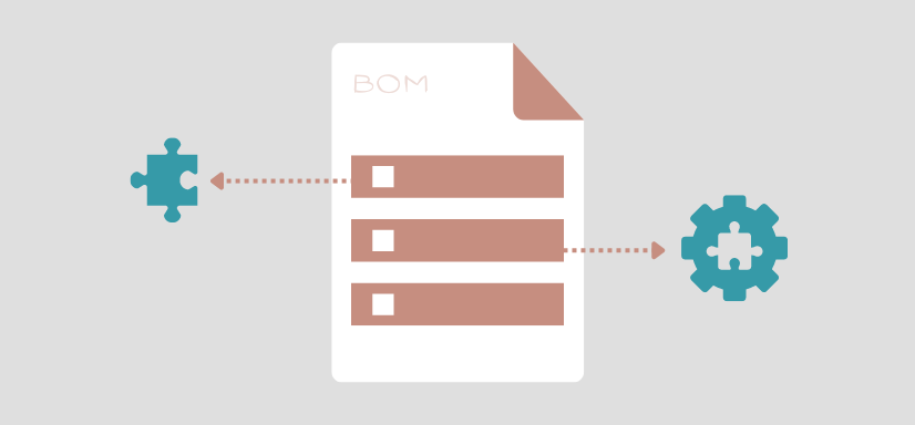 Creating a bill of materials with sub-assemblies