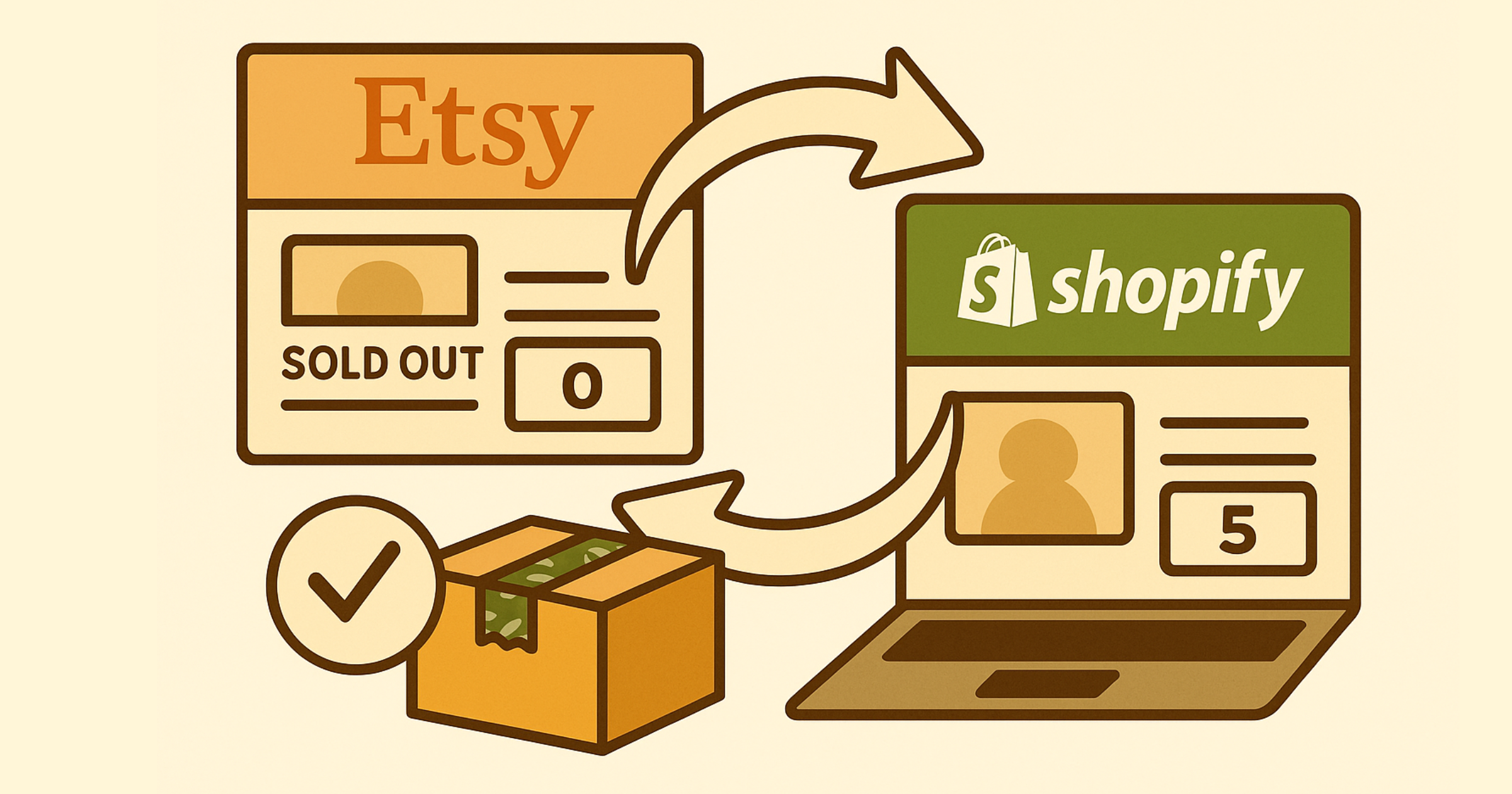 How to Sync Etsy and Shopify Inventory (No Spreadsheets)